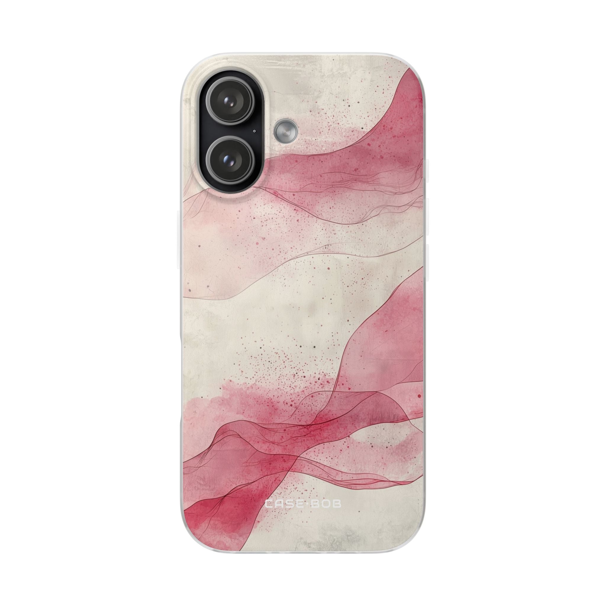 Crimson Waves iPhone 17 Case - Soft
