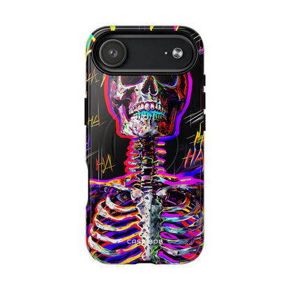 Neon Skeleton Laugh iPhone 17 Air Case - Tough+