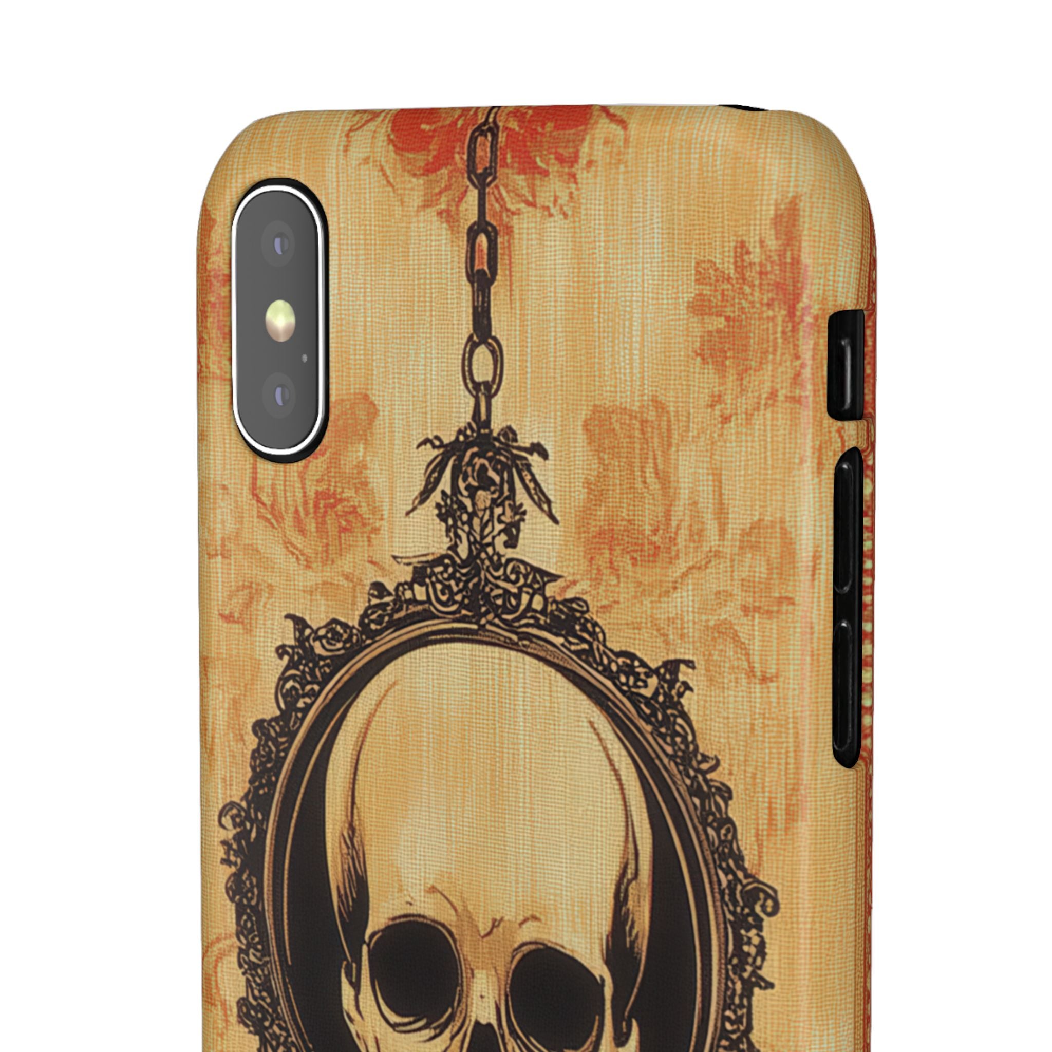 Gothic Skull Elegance iPhone X - Schlanke Handyhülle