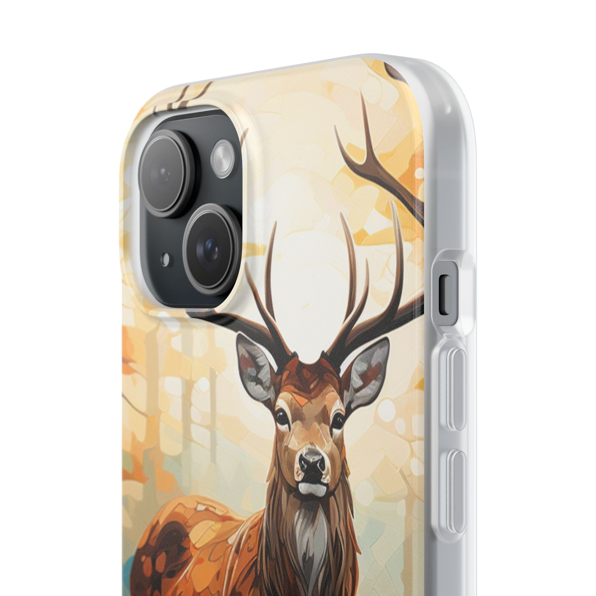 Glowing Stag iPhone 15 Case - Soft