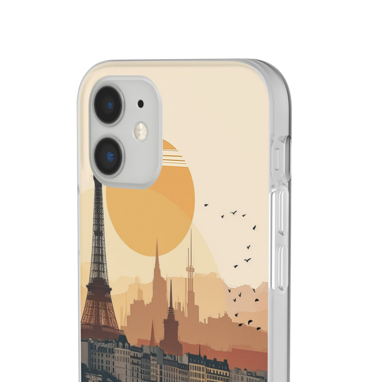 Parisian Sunset Serenity | Flexible Phone Case for iPhone