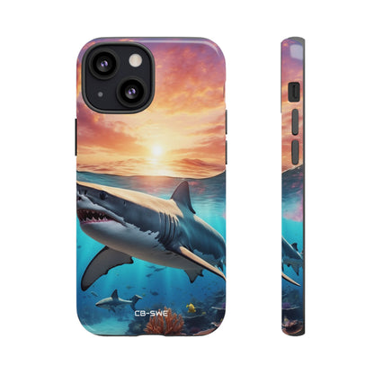 Shark Swims Through - iPhone Case