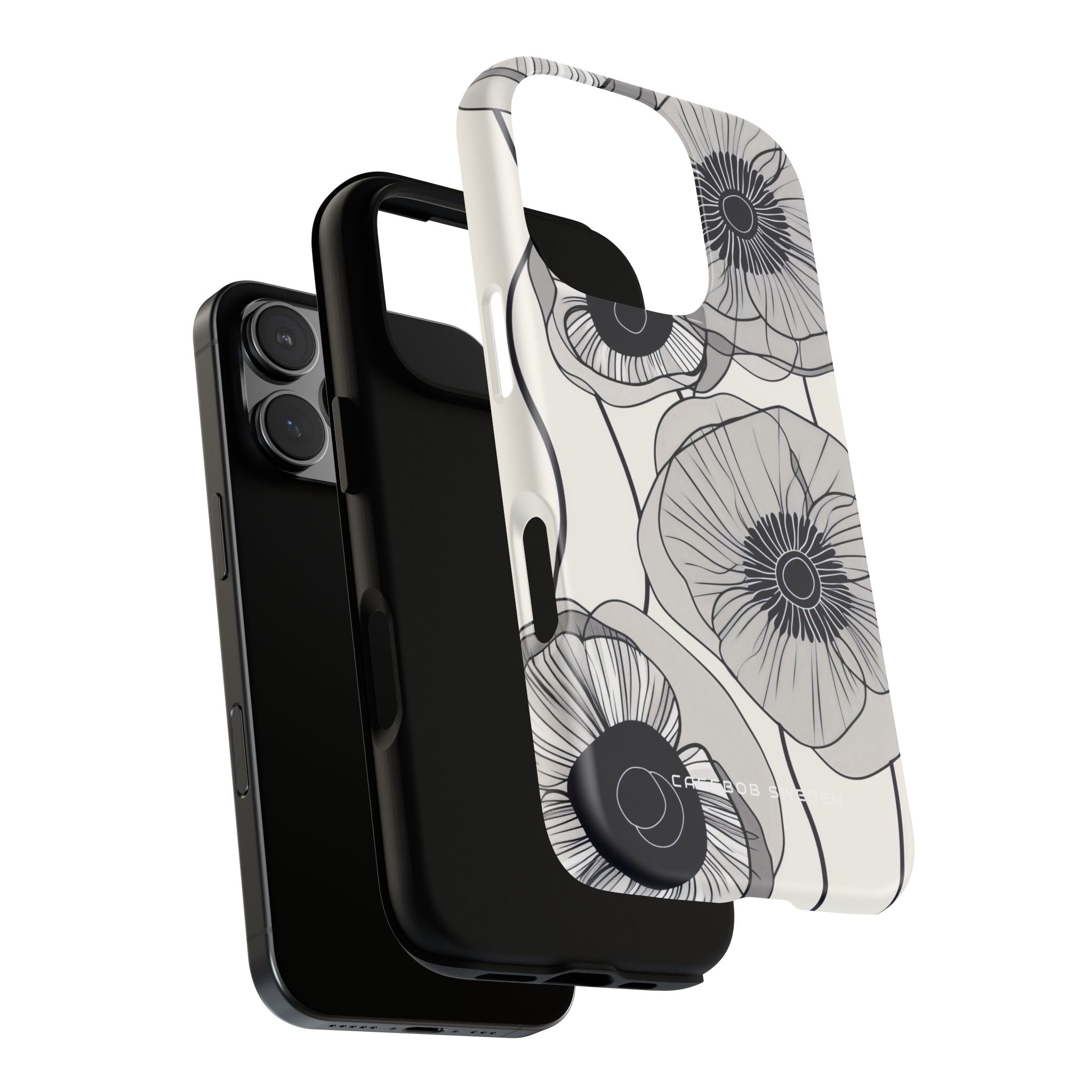 Modern Minimalist Flowers iPhone 16 - Tough Phone Case