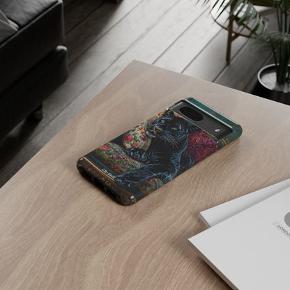 Panther on Vintage Chaise - Google Pixel Case