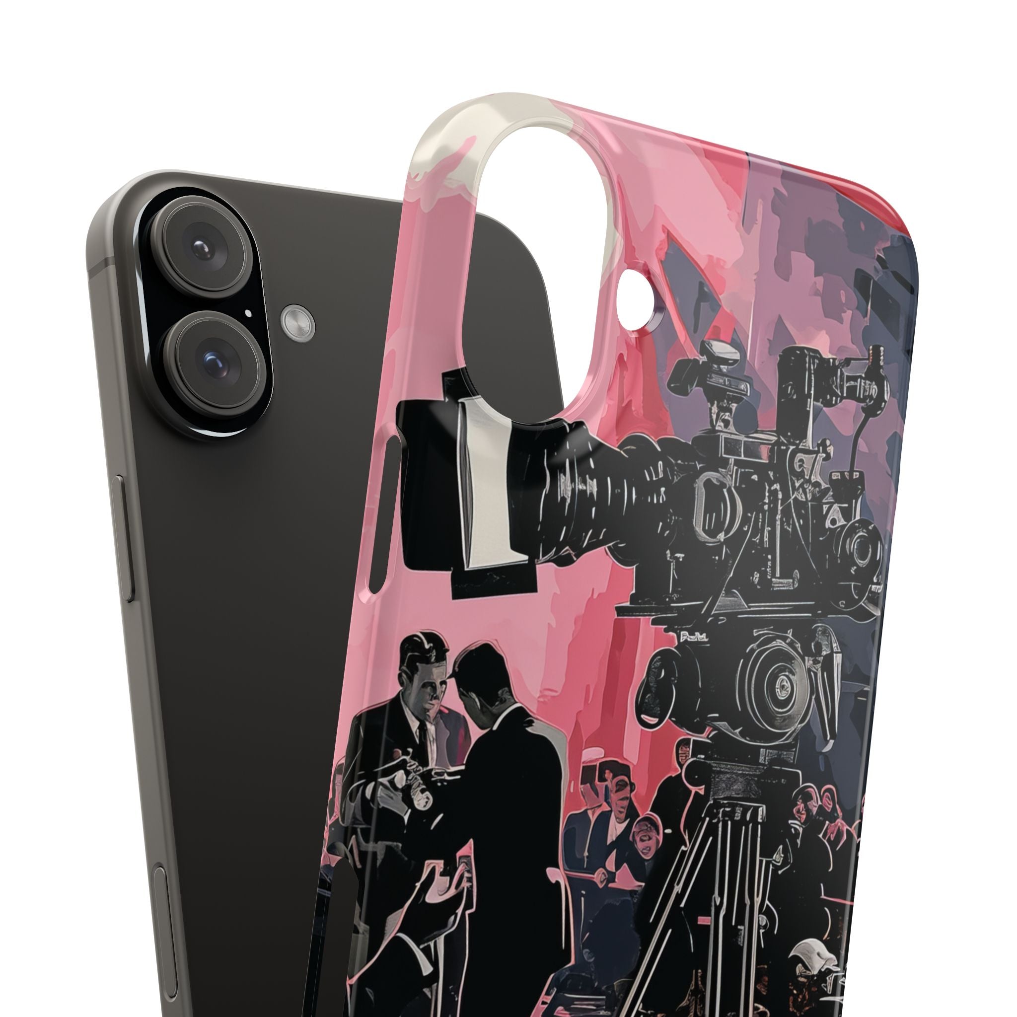 Retro Cinematic Spotlight iPhone 16 - Slim Phone Case