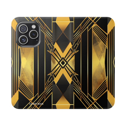 Golden Xcape - iPhone 15 Pro Case - Wallet