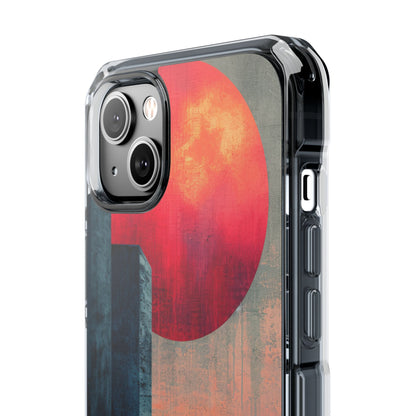 Abstract Geometric Skyline - Clear Impact iPhone 14 Phone Case