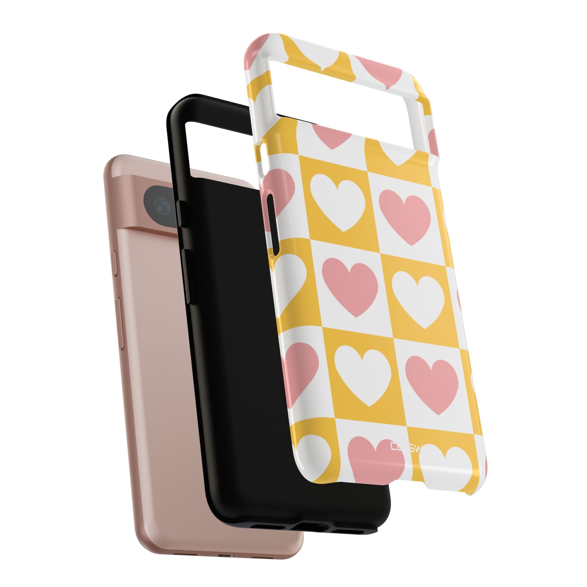 Heart Grid Harmony - Google Pixel Case