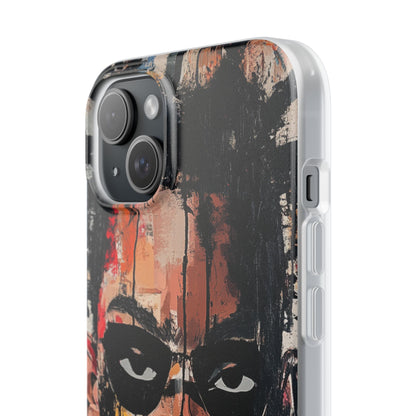 Masked Portrait Drips iPhone 15 Plus Case - Soft