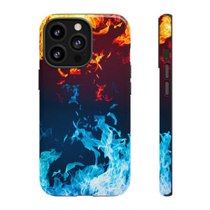 Red & Blue Flames - Protective Phone Case