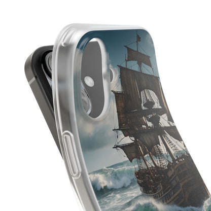 Blue Ship iPhone 16 Case - Flexi