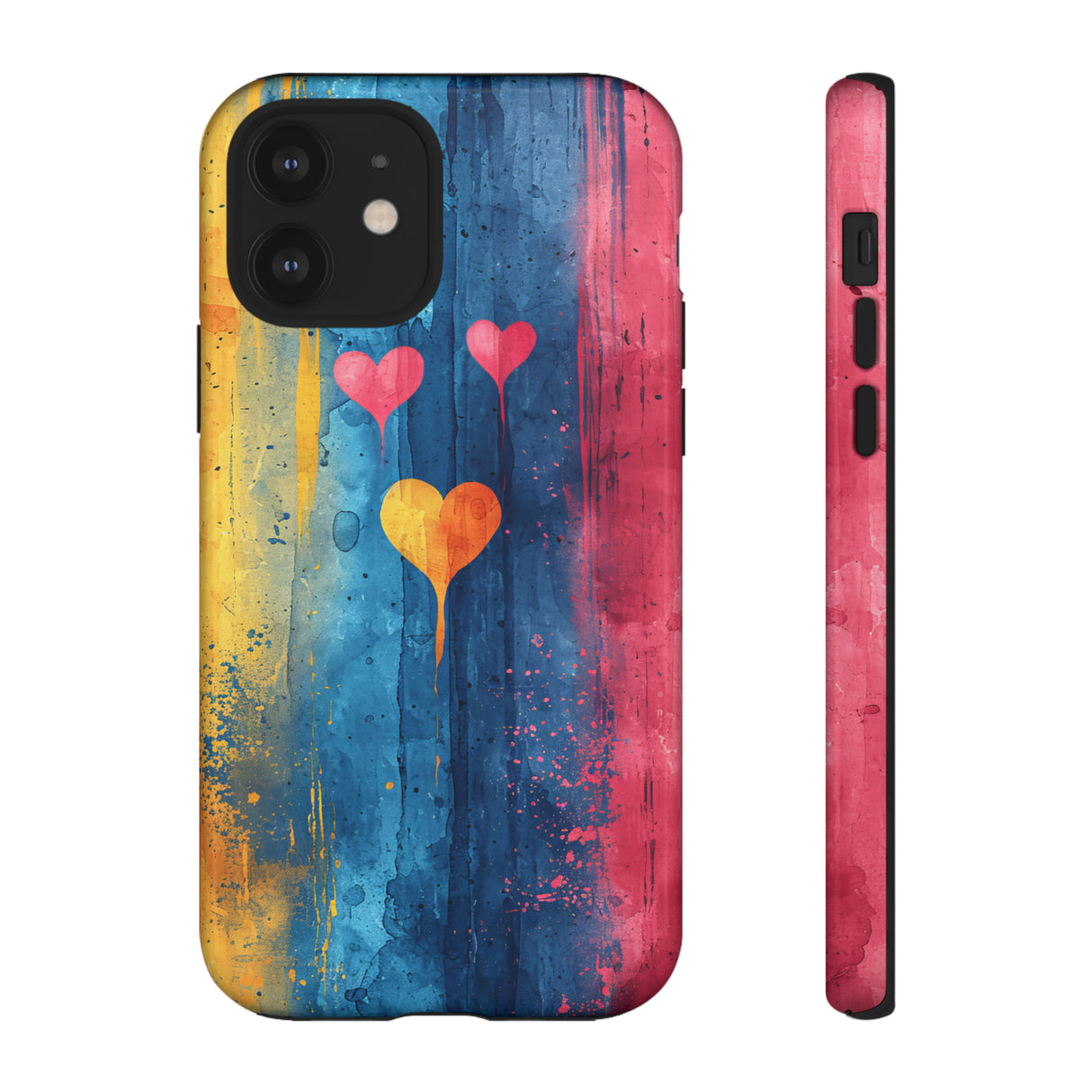 Watercolor Stripe Bliss - Protective Phone Case