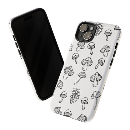 Mushroom Line Play - iPhone Case