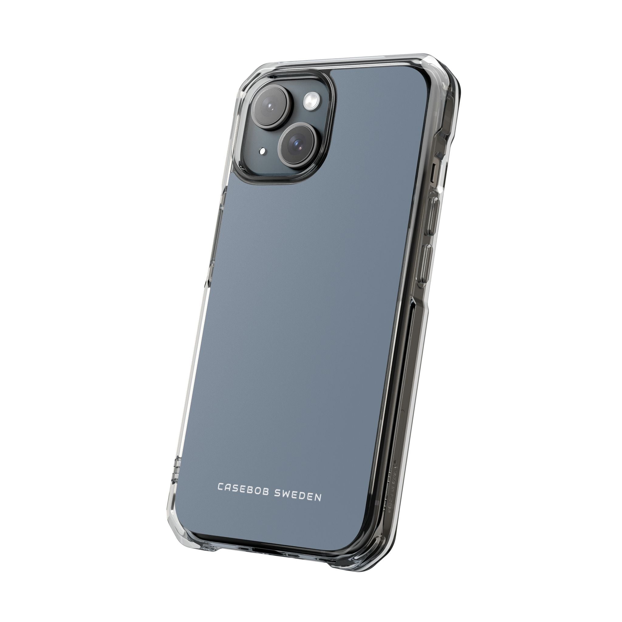 Light Slate Gray iPhone 15 - Clear Impact Phone Case