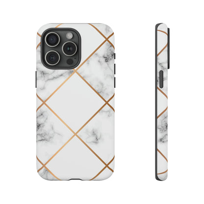 White Marble - Protective Phone Case