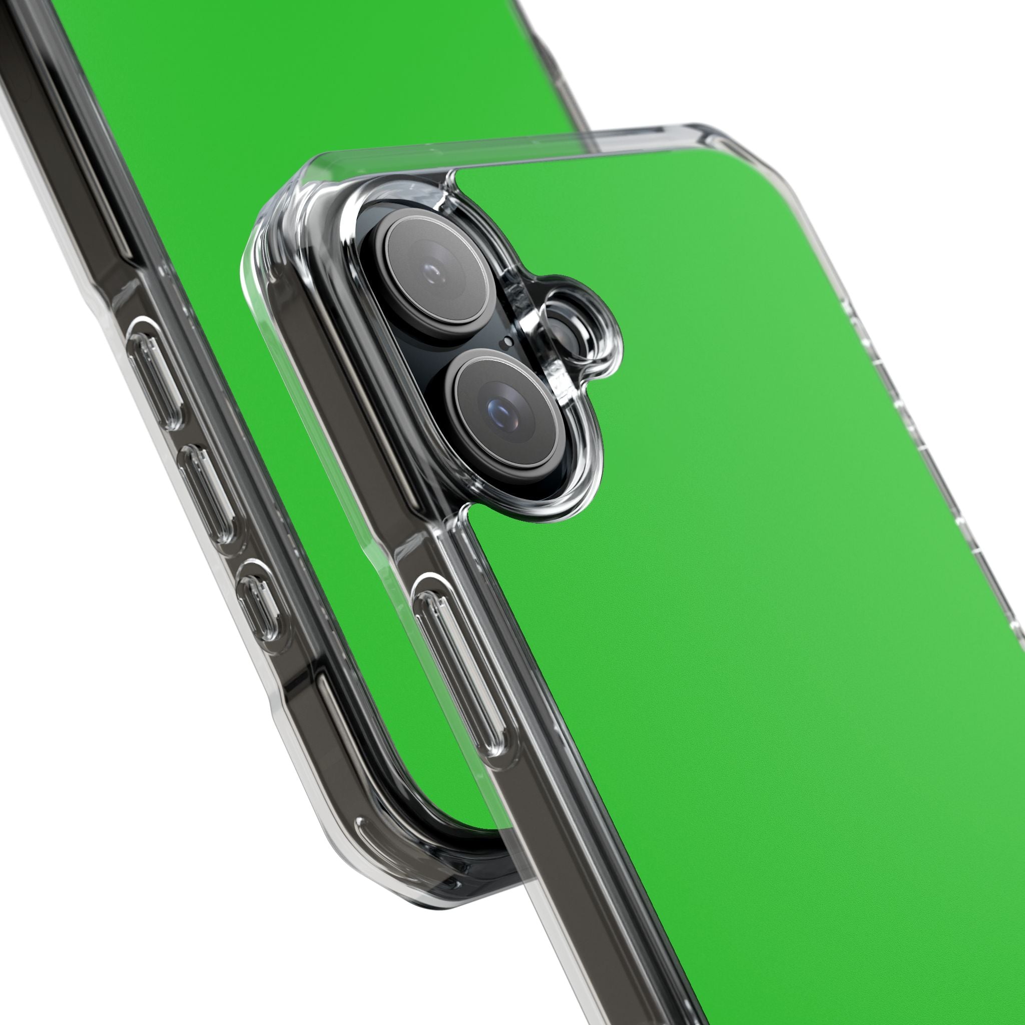 Lime Green - Clear Impact iPhone 16 Phone Case