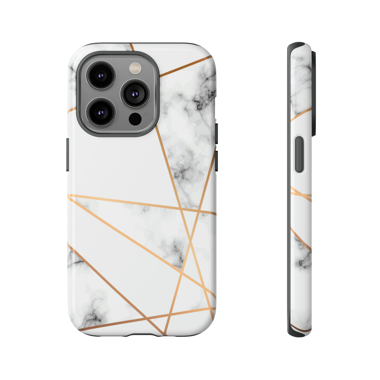 Marble Geometric - Protective Phone Case