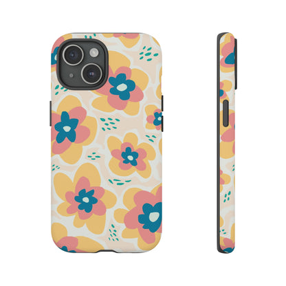 Yellow Happy Flower - Protective Phone Case