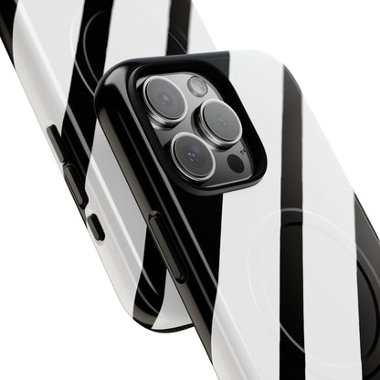 Diagonal Bands Noir iPhone 16 Pro Max Case - Tough+