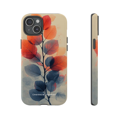 Ethereal Leaf Harmony iPhone 15 - Tough Phone Case