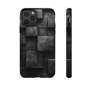 Black Geometric Elegance - Protective Phone Case