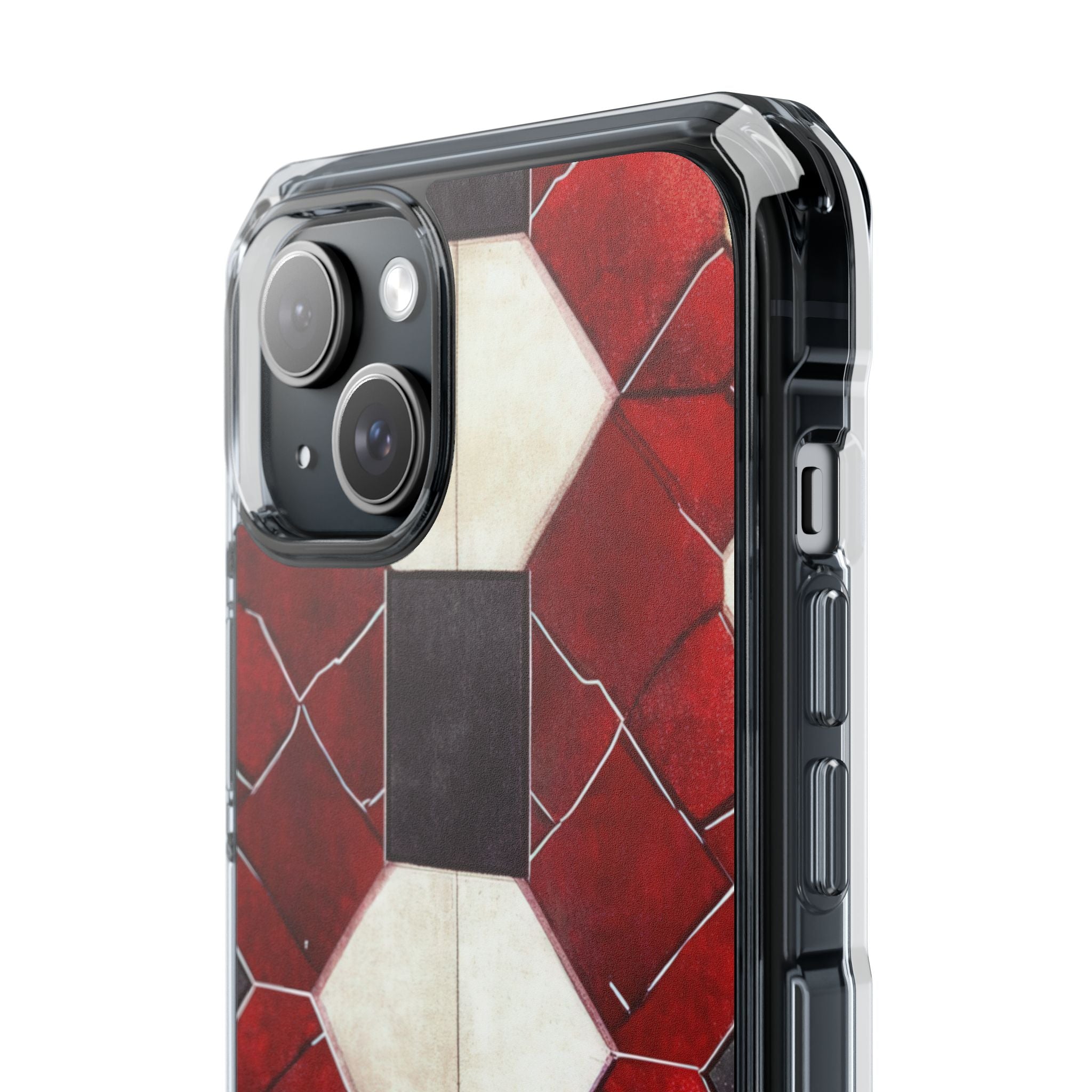 Gothic Hexagon Symmetry iPhone 15 - Clear Impact Phone Case