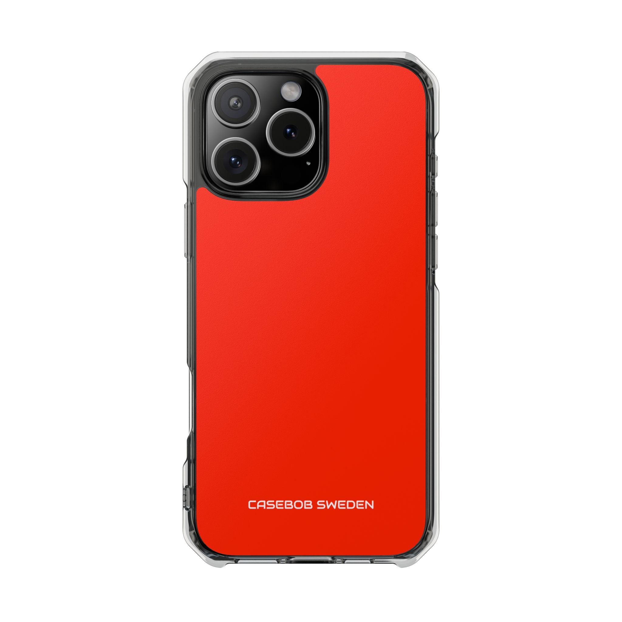 Scarlet Red - Clear Impact iPhone 16 Phone Case