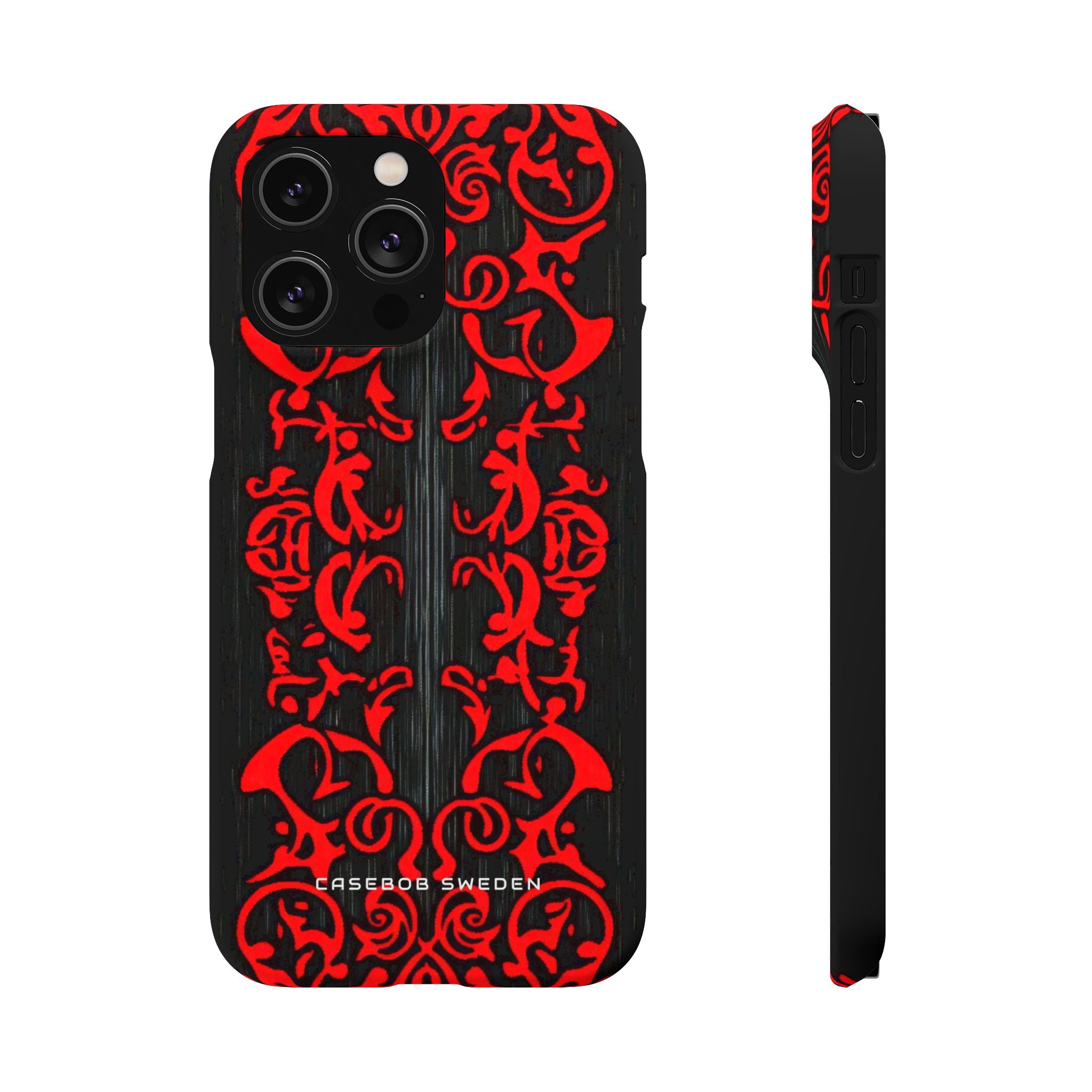 Gothic Crimson Symmetry iPhone 14 - Slim Phone Case