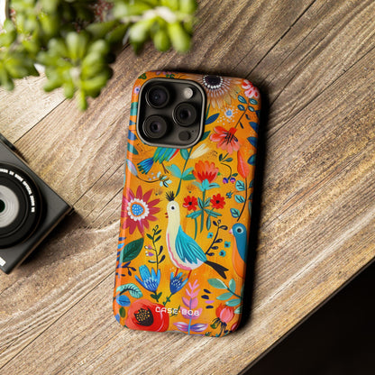 Colorful Birds Bloom iPhone 15 Pro Max Case - Tough