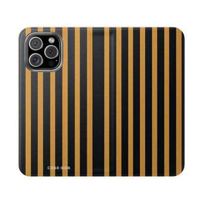 Golden Stripes - iPhone 16 Max Case - Wallet
