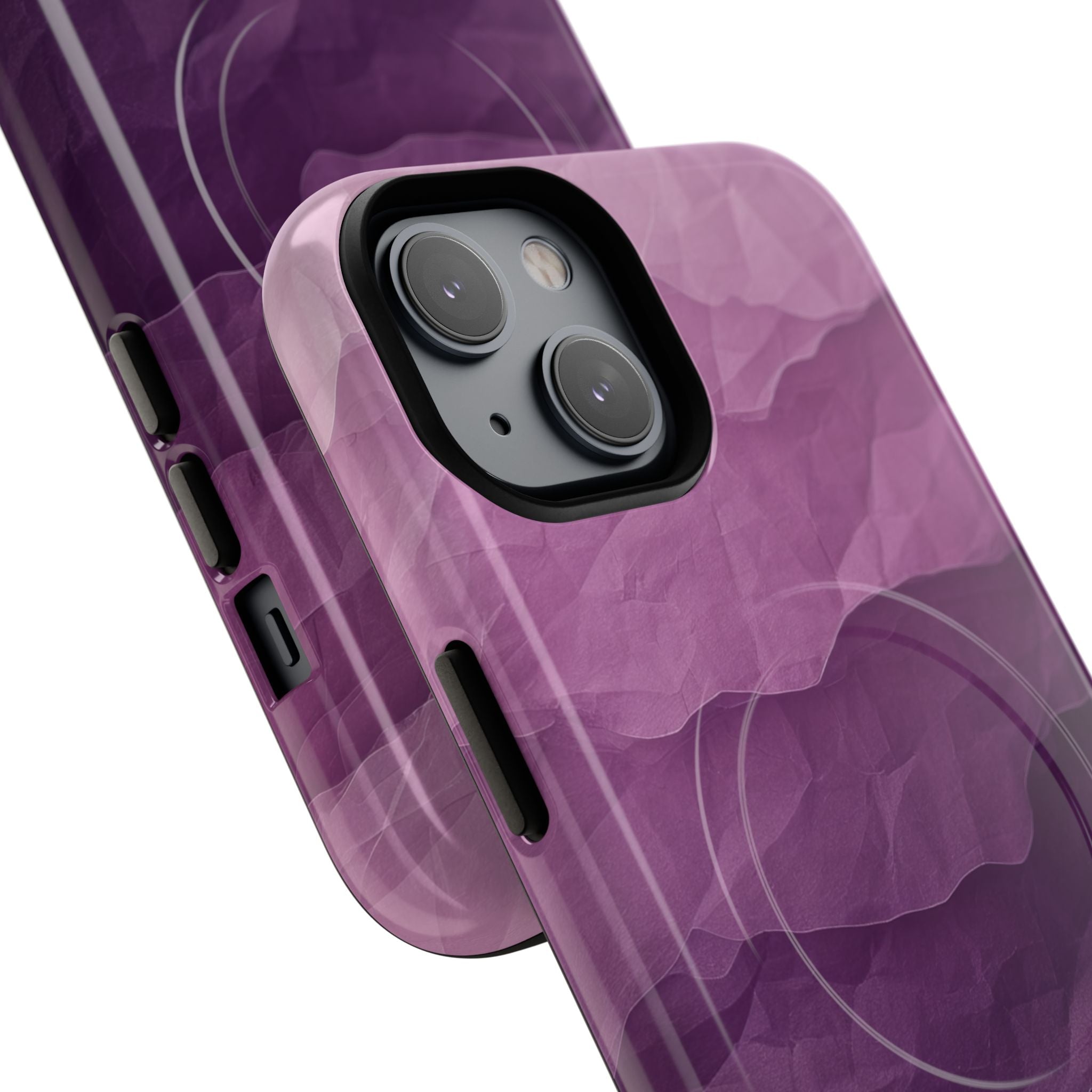 Purple Wave Layers iPhone 14 Case - Tough+