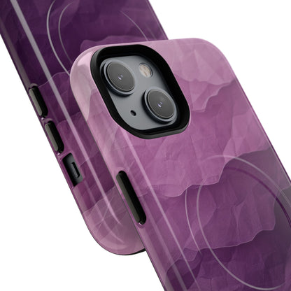 Purple Wave Layers iPhone 14 Case - Tough+