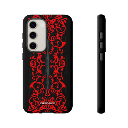 Crimson Spiral Samsung S23 Case - Tough