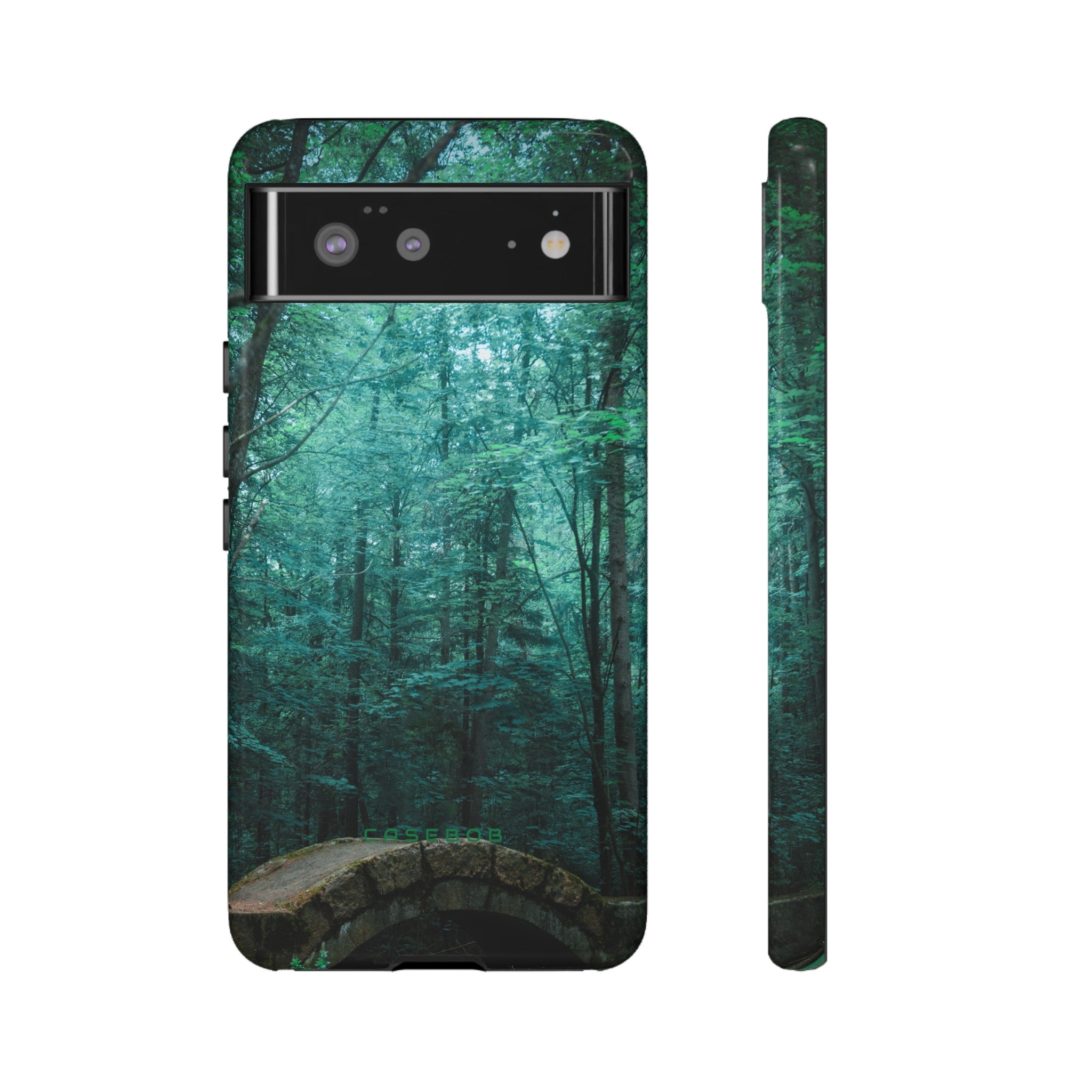 Mystical Forest with Stone Bridge - Protective Phone Case