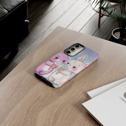 Rabbits Enjoy Ice Cream - Samsung Case