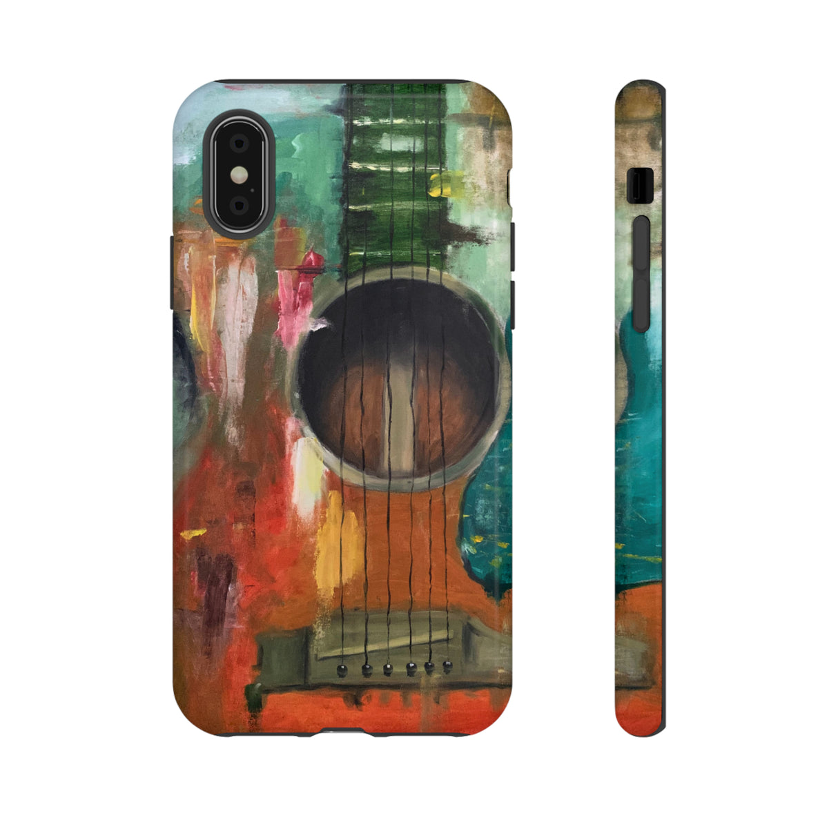 Oil painting - Guitar - Protective Phone Case