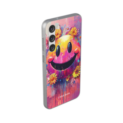 Smiley Bloom Samsung S23 Plus Case - Soft