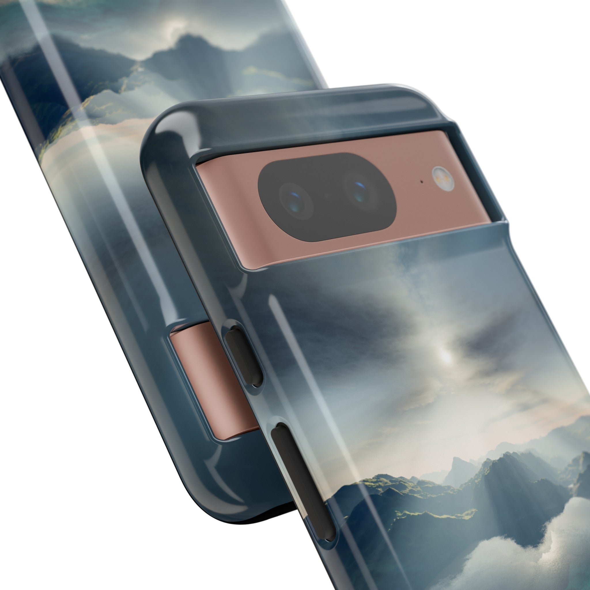 Landscape with Lake & Sun - Protective Phone Case