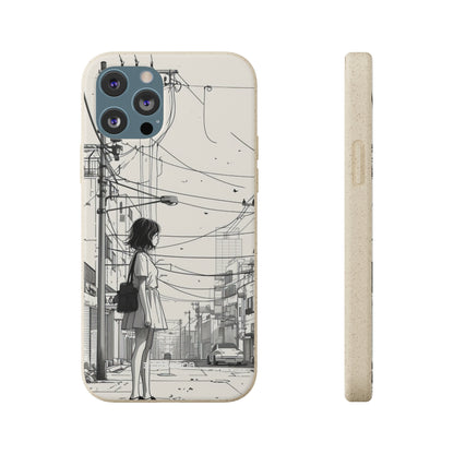 Urban Solitude Sketch | Biodegradable Phone Case