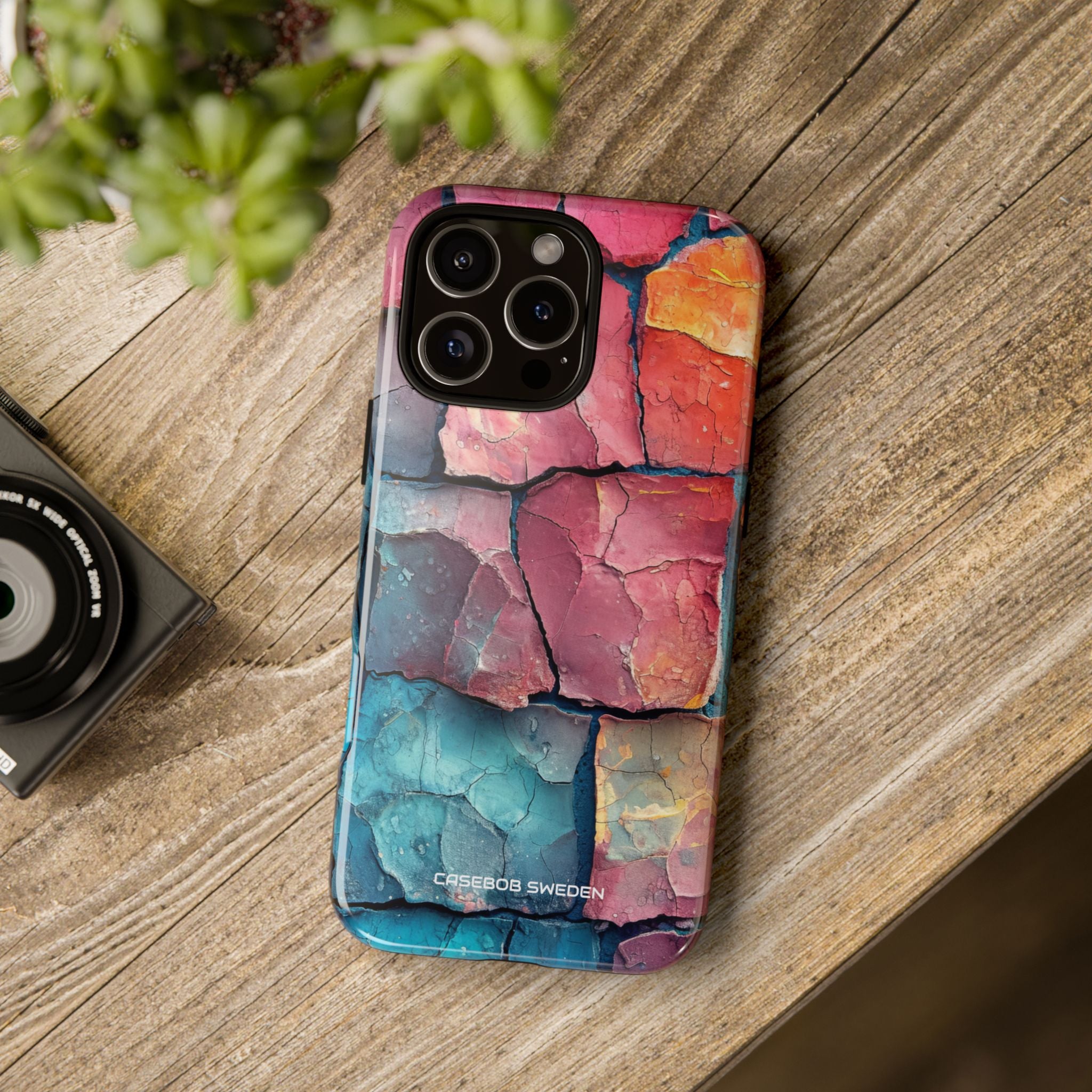 Cracked Earth Mosaic - Tough iPhone 16 Phone Case