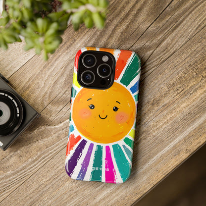 Smiling Sunburst iPhone 16 Pro Case - Tough
