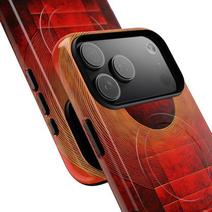 Crimson Orbit iPhone 17 Pro Max Case - Tough+