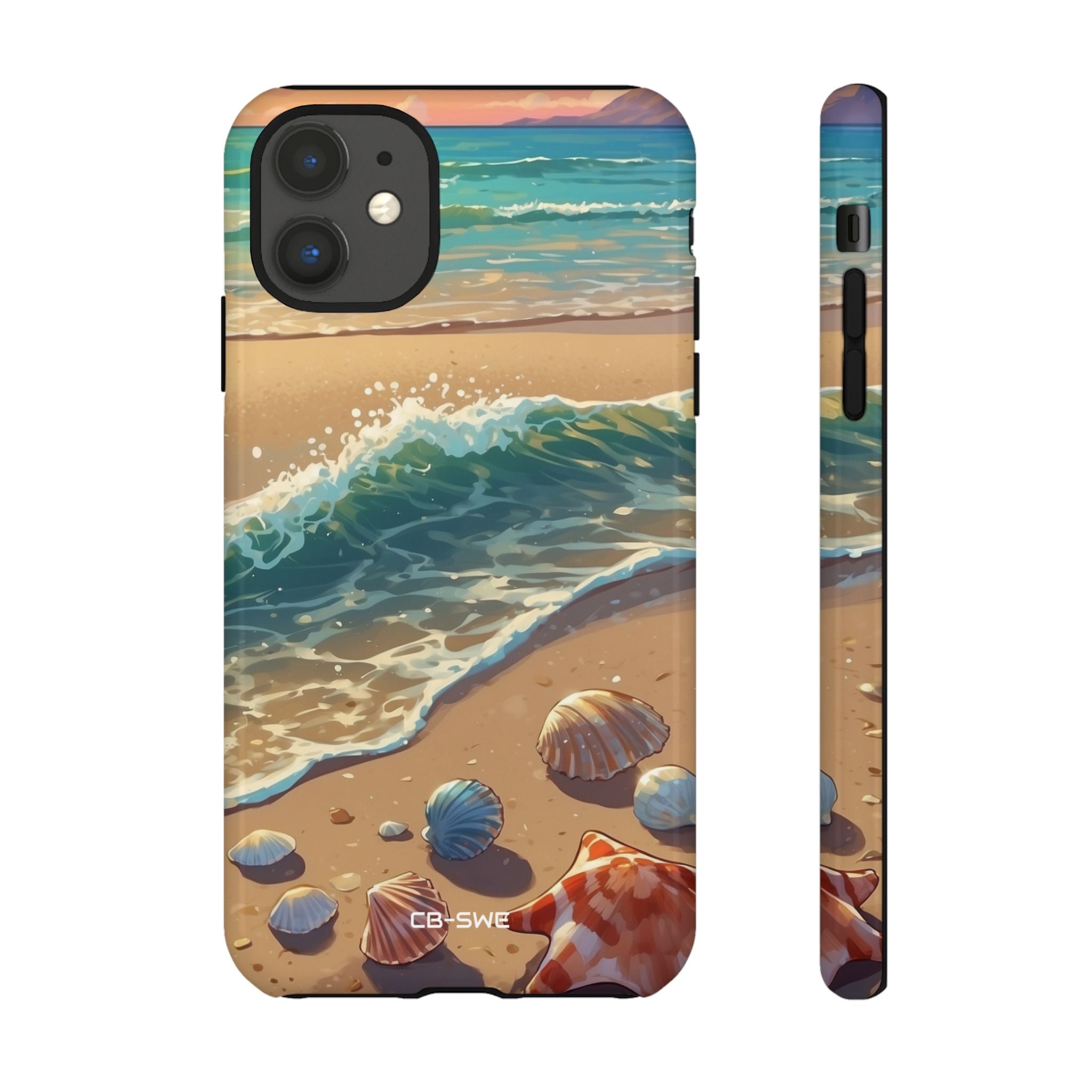 Seashells Kiss Shore - iPhone Case
