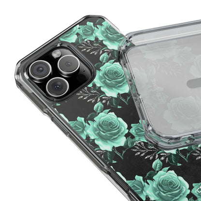 Turquoise Rose Symphony iPhone Case - Impact