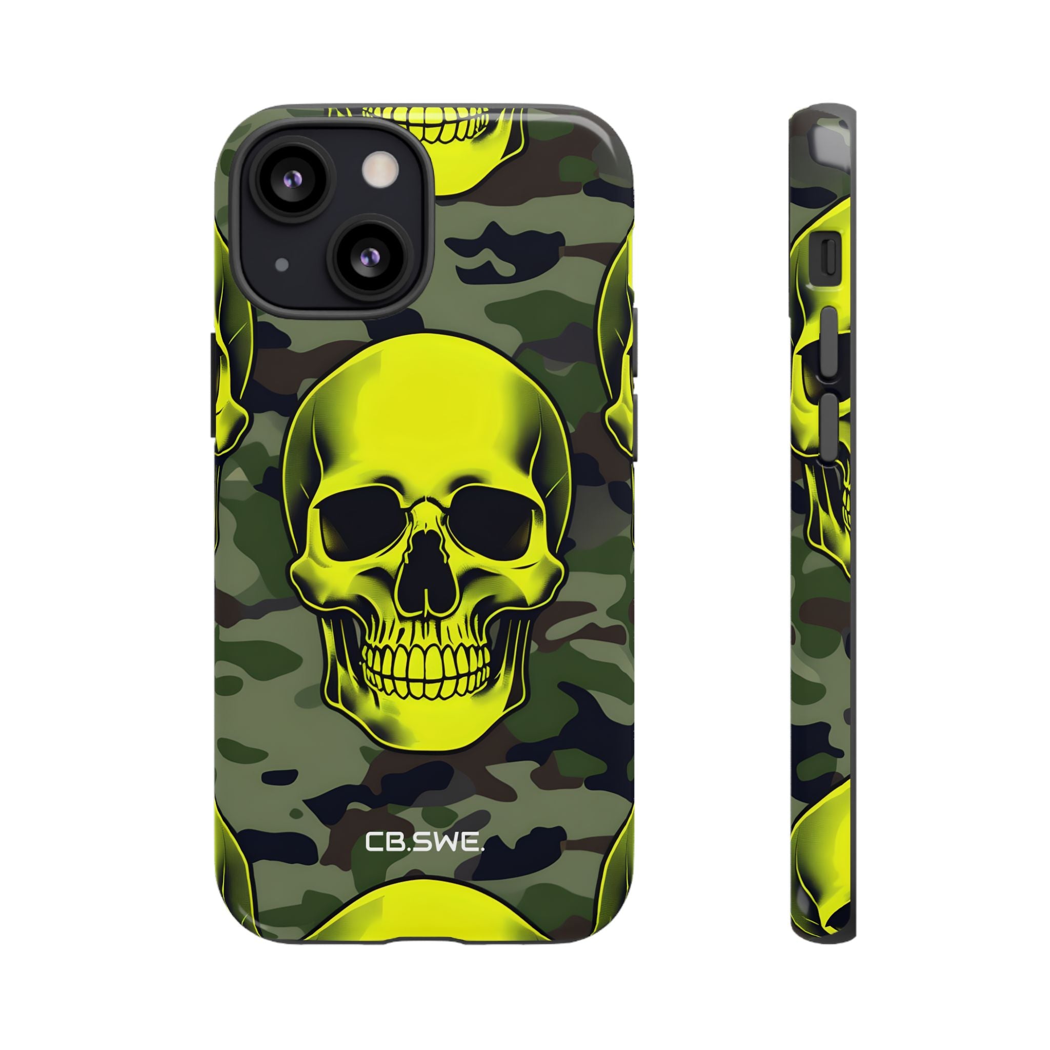 Yellow Skull Camouflage iPhone 13 - Tough