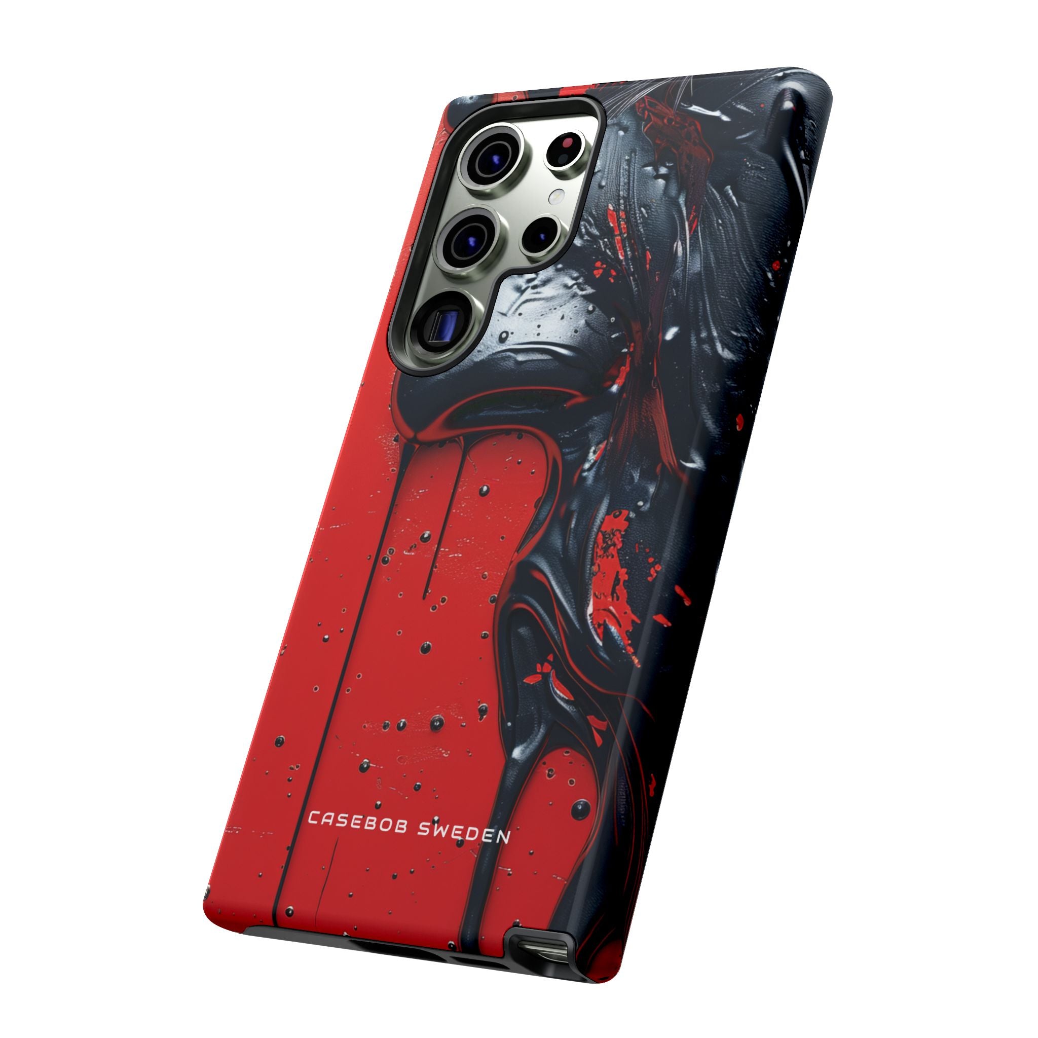 Textured Crimson Bloom Samsung S23 - Tough Phone Case