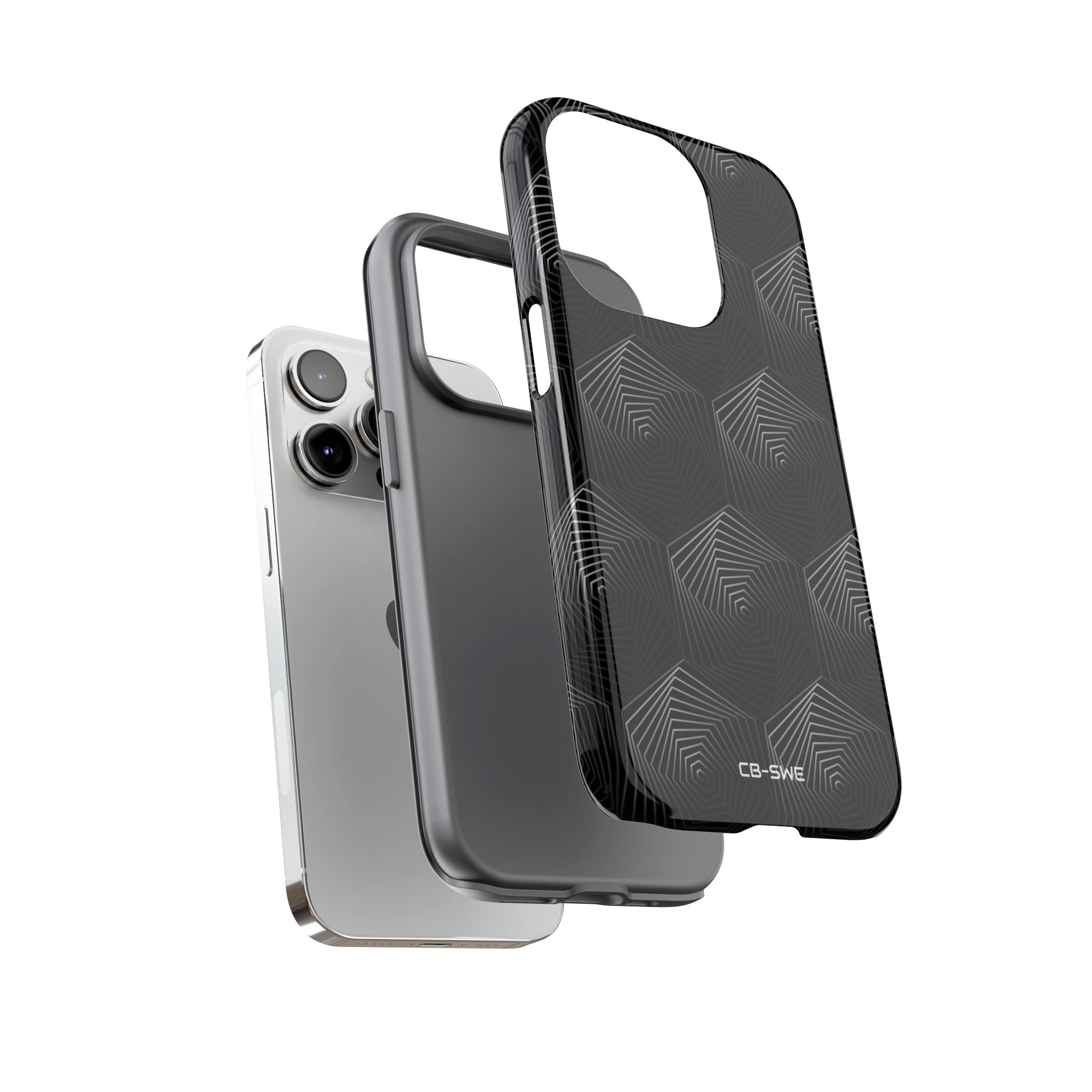 Geometric Spiral Illusion - iPhone Case