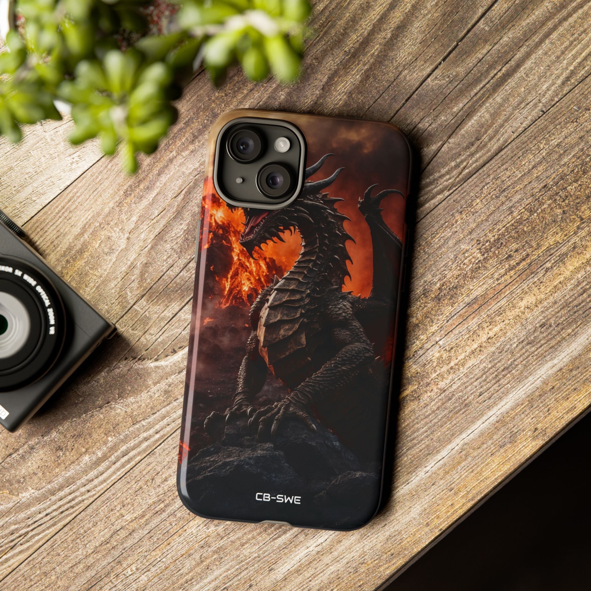 Fiery Dragon Soars - iPhone Case