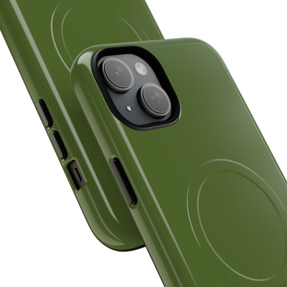 Dark Olive Green iPhone 15 | Tough+ Phone Case