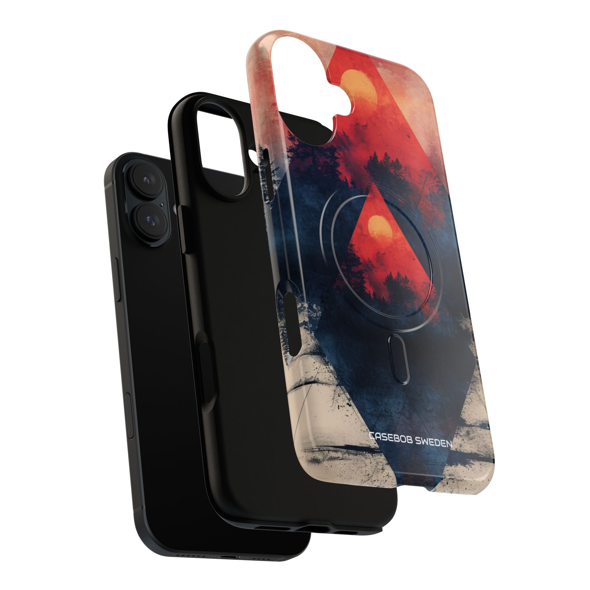 Red Sky Serenity - Tough + MagSafe® iPhone 16 Phone Case